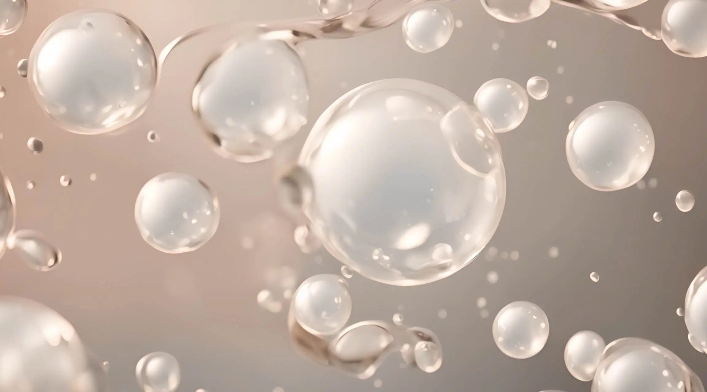 Dreamy Floating Bubbles Stock Video Clip